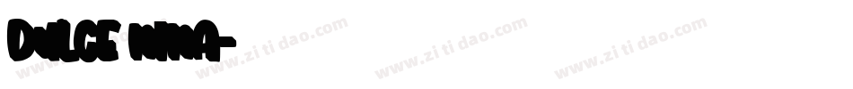 Dulce Nina字体转换